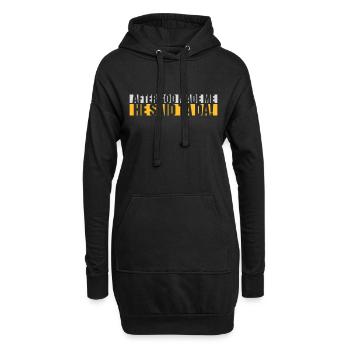 Après que Dieu m’ait fait - Sweat-shirt à capuche long Femme - noir - Devant