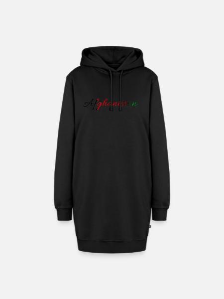 Afghanistan - Hoodie-Kleid - Schwarz