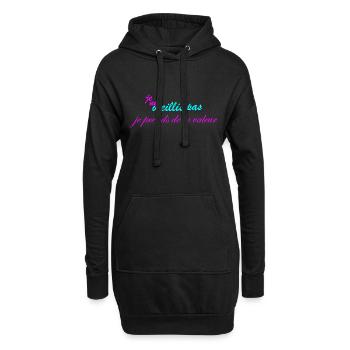 je ne vieillis pas je prend de la valeur humour - Sweat-shirt à capuche long Femme - noir - Devant