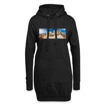 Formation rocheuse de Dingli près des falaises de Dingli, Malte - Sweat-shirt à capuche long Femme - noir - Devant