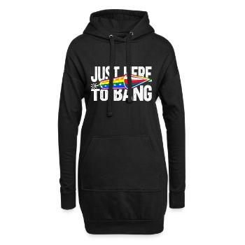 LGBT - Hoodie-Kleid - Schwarz - Vorne