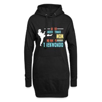 Arts martiaux Autodéfense Arts martiaux - Sweat-shirt à capuche long Femme - noir - Devant