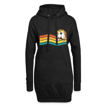 Couple cacatoès en Australie - Sweat-shirt à capuche long Femme - noir - Devant