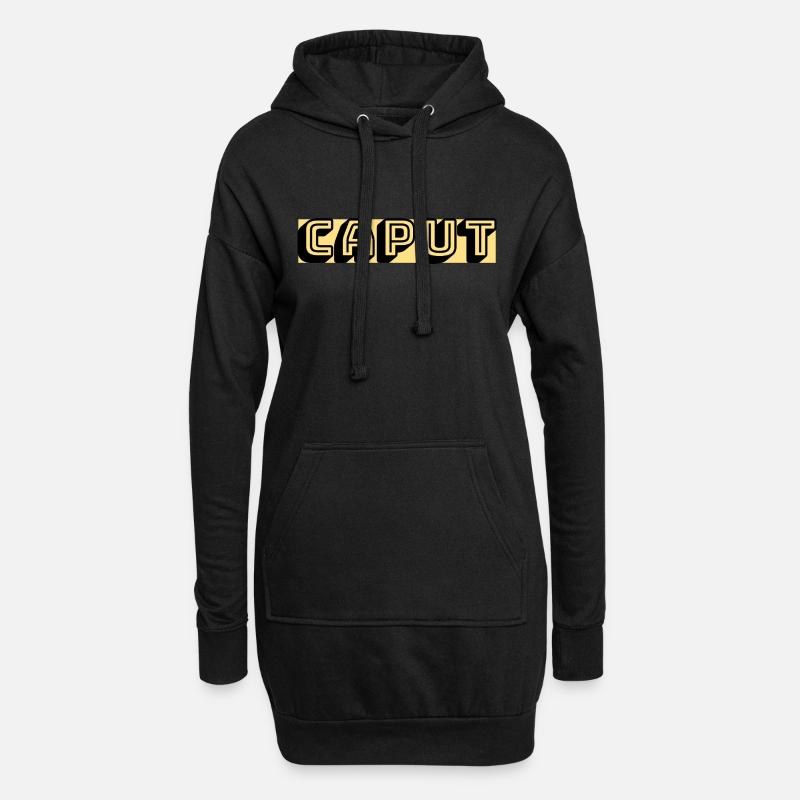 Caput - Hoodie-Kleid - Schwarz