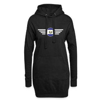J’aime le Salvador Design T-Shirt - Sweat-shirt à capuche long Femme - noir - Devant