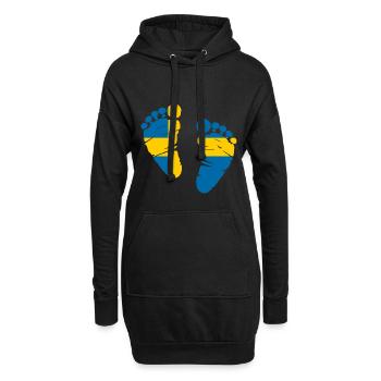 Schweden Stockholm Geschenk Heimat - Hoodie-Kleid - Schwarz - Vorne