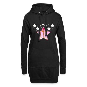 United Stars (Vereinigte Staaten von Amerika) - Hoodie-Kleid - Schwarz - Vorne