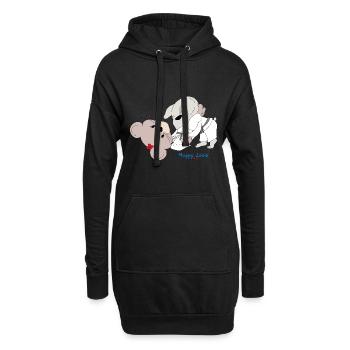 Happy Louis - BJJ - Sweat-shirt à capuche long Femme - noir - Devant