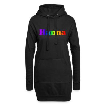 Hanna - Hoodie-Kleid - Schwarz - Vorne