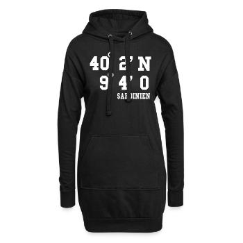 Sardinien Urlaub Sardegna Italien Geschenk Idee - Hoodie-Kleid - Schwarz - Vorne