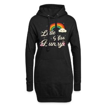 Little Miss Bunnies pour filles et femmes Pâques - Sweat-shirt à capuche long Femme - noir - Devant