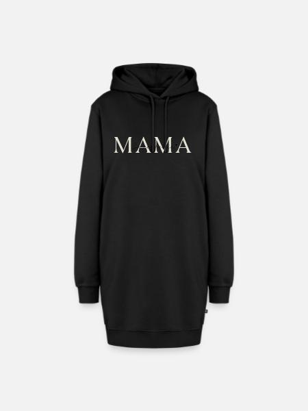 Mama Superheldin - Hoodie-Kleid - Schwarz