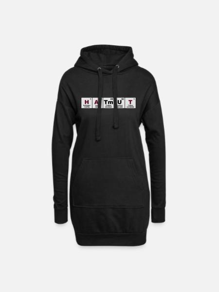 hartmut - Hoodie-Kleid - Schwarz
