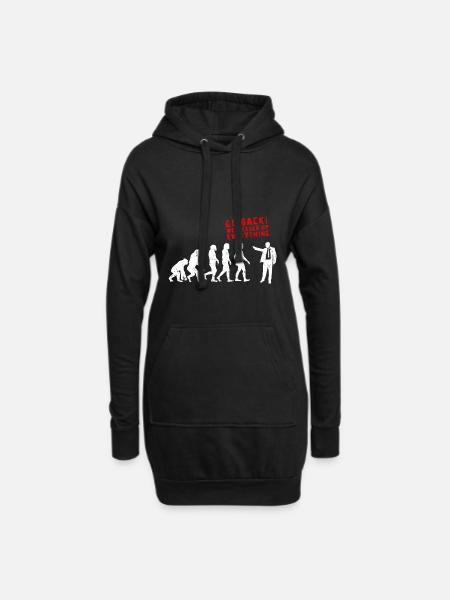 Evolution of Messed Up Evolution - Hoodie Dress - black