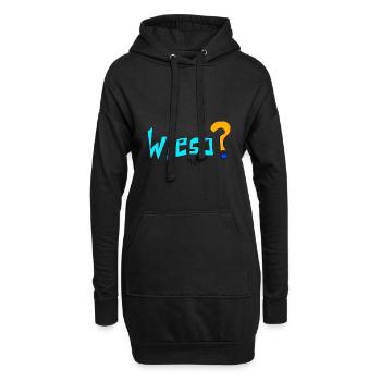 wieso - Hoodie-Kleid - Schwarz - Vorne