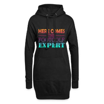 Here Comes The Footgolf Expert - Hoodie-Kleid - Schwarz - Vorne