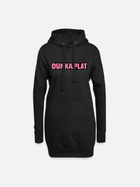 Dunka plåt - Luvklänning - svart