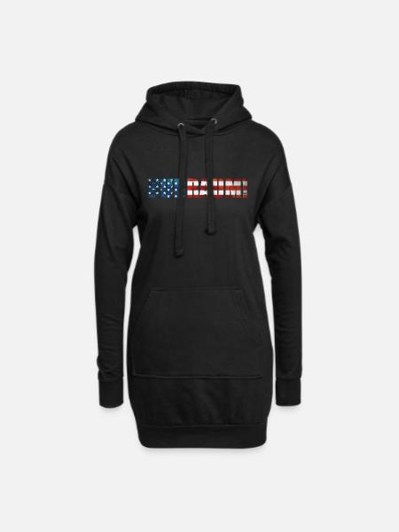 Hubraum - Hoodie-Kleid - Schwarz
