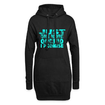 Just One More Orchid i Promise - Hoodie-Kleid - Schwarz - Vorne