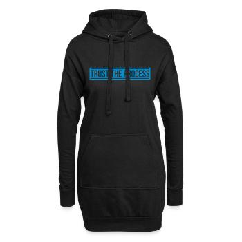 trust the process Zitat - Hoodie-Kleid - Schwarz - Vorne