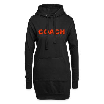 Coaching Trainer Training Spruch Coach - Hoodie-Kleid - Schwarz - Vorne
