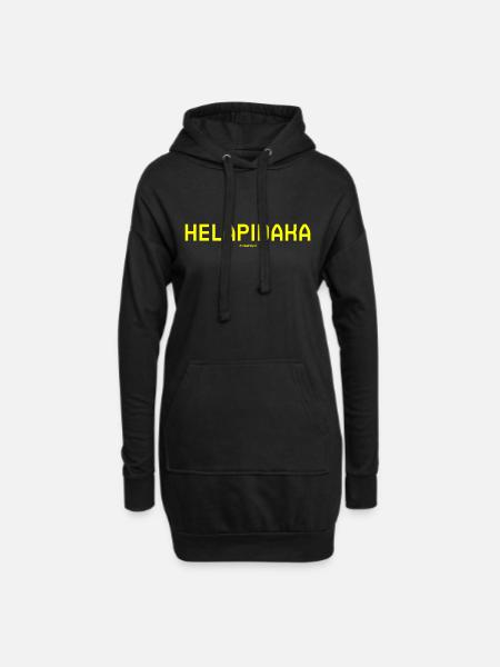 Helapidaka - Sweat-shirt à capuche long Femme - noir