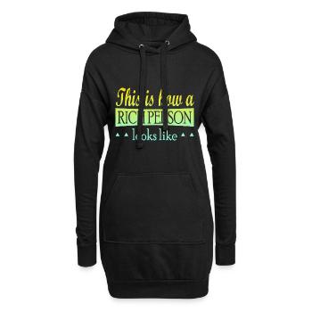 This is how a Rich Person looks like - Hoodie-Kleid - Schwarz - Vorne