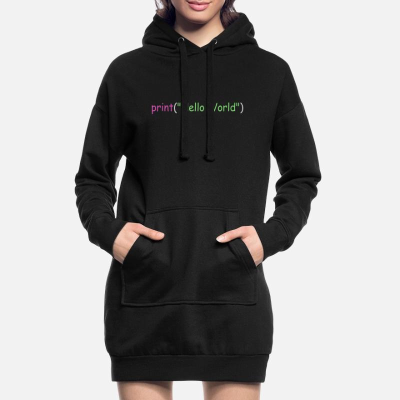 Hello World programming Python C++ C # Hoodie Dress