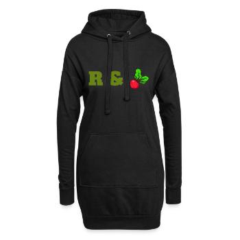 Vegetables Fresh Beets Farmers Music Vegan - Hoodie-Kleid - Schwarz - Vorne