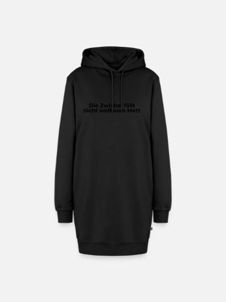 Zwiebel Mett - Hoodie-Kleid - Schwarz