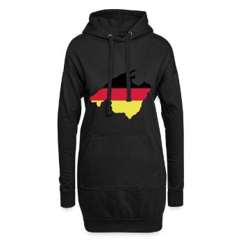 Mallorca - Hoodie-Kleid - Schwarz - Vorne