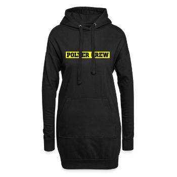 Polter Crew Polterabend - Hoodie-Kleid - Schwarz - Vorne