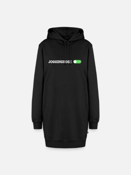 Jogginghose on - Hoodie-Kleid - Schwarz