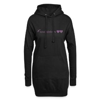 Amis - Âmes Sœurs - Sweat-shirt à capuche long Femme - noir - Devant