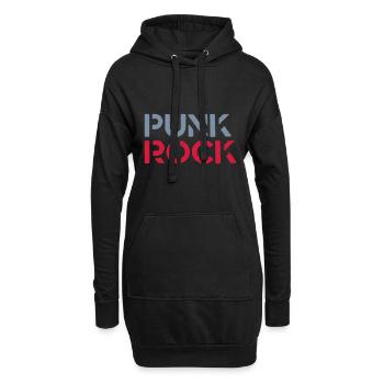 Punk Rock - Hoodie-Kleid - Schwarz - Vorne
