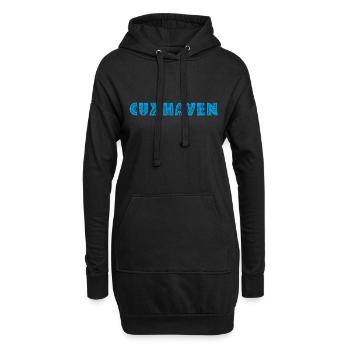 Cuxhaven - Hoodie-Kleid - Schwarz - Vorne