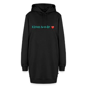 Dictons de bébé - Grossesse - Sweat-shirt à capuche long Femme - noir - Devant