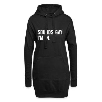 Sons Gay I ́m In LGBT - Sweat-shirt à capuche long Femme - noir - Devant