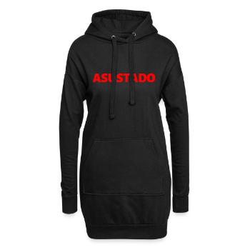 verängstigt Spanisch Sprache - Hoodie-Kleid - Schwarz - Vorne