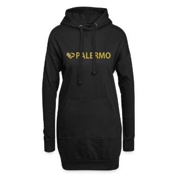 Palerme fierté - Sweat-shirt à capuche long Femme - noir - Devant