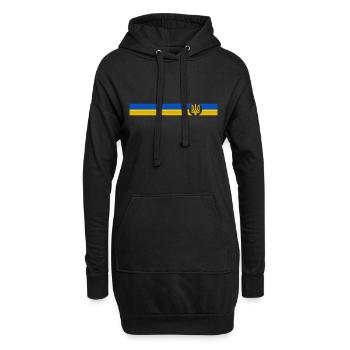 UKRAINE Sportive - Sweat-shirt à capuche long Femme - noir - Devant