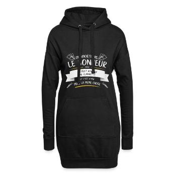 Clarinette Musique Drôle Cadeau - Sweat-shirt à capuche long Femme - noir - Devant