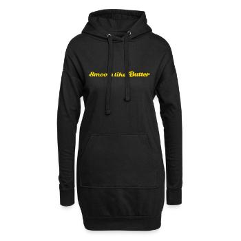 Smooth like Butter - Sweat-shirt à capuche long Femme - noir - Devant