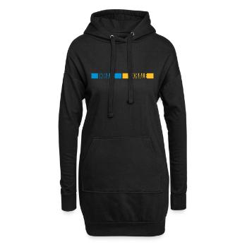 inhale exhale yoga Zitat - Hoodie-Kleid - Schwarz - Vorne