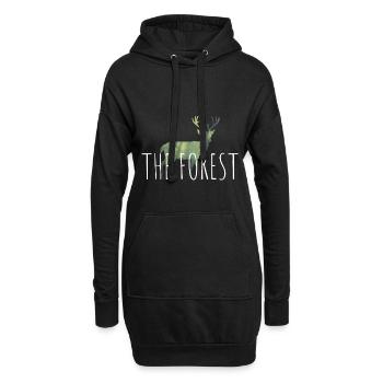 The Forest - Hoodie-Kleid - Schwarz - Vorne