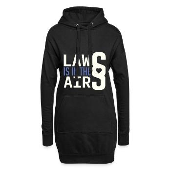 Anwalt Anwältin Juristin Jurist Spruch Wortspiel - Hoodie-Kleid - Schwarz - Vorne