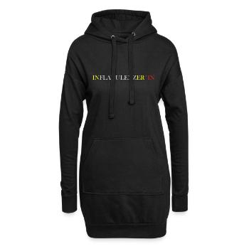 Inflatulenzer*In - Hoodie-Kleid - Schwarz - Vorne
