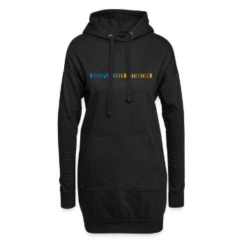 discipline over motivation Zitat - Hoodie-Kleid - Schwarz - Vorne