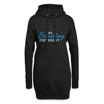Faire quelque chose de différent - Sweat-shirt à capuche long Femme - noir - Devant
