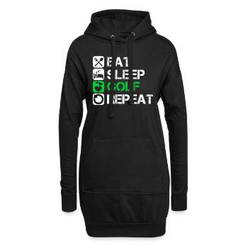Golf golf golf golf ballon de golf - Sweat-shirt à capuche long Femme - noir - Devant